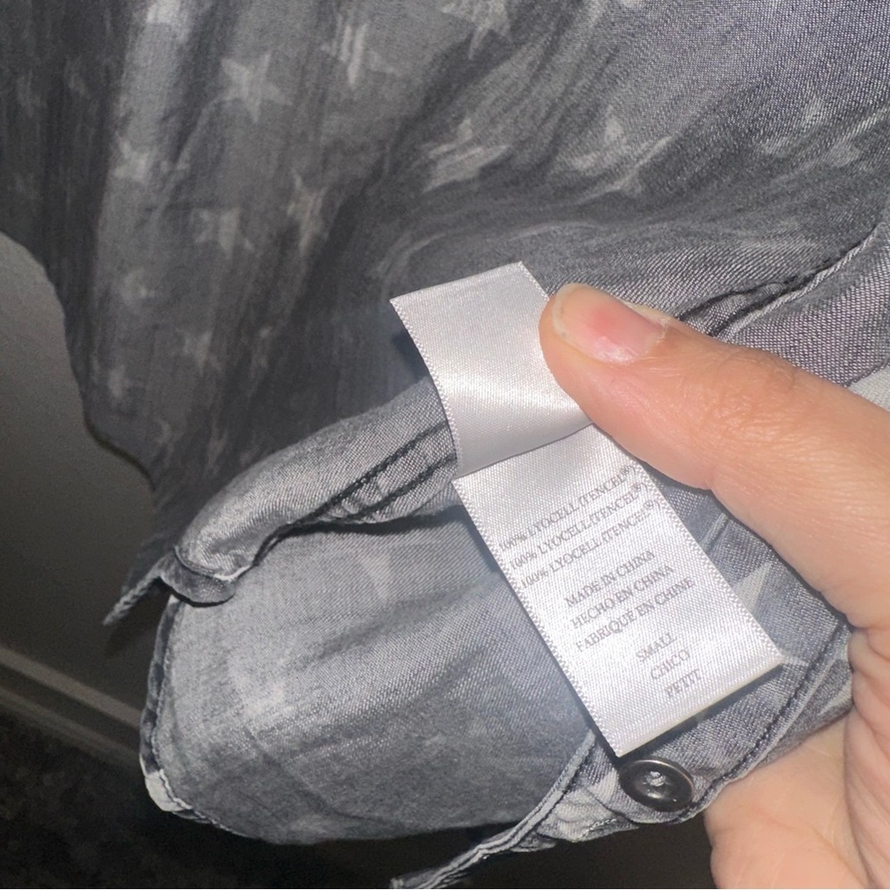 Rails Button Up Shirt with Stars in Grey - Picture 10 of 10